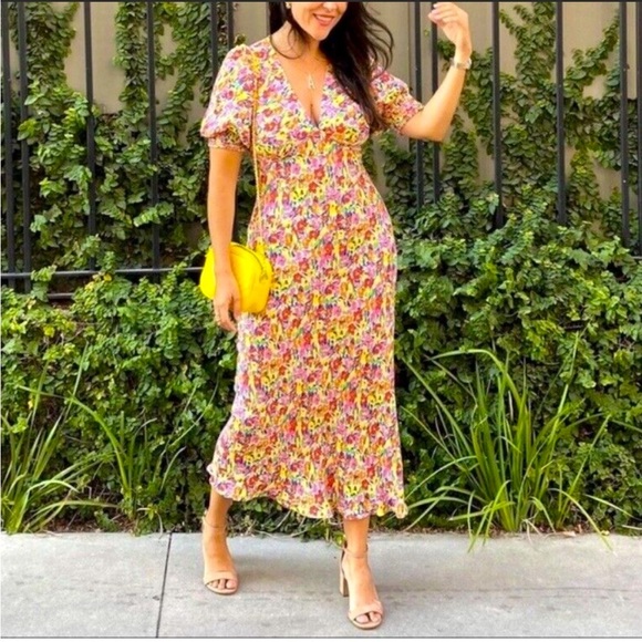 RIXO Dresses & Skirts - RIXO X Target Floral Puff Sleeve Dress